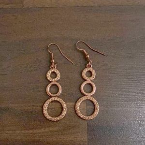 Rose gold earrings